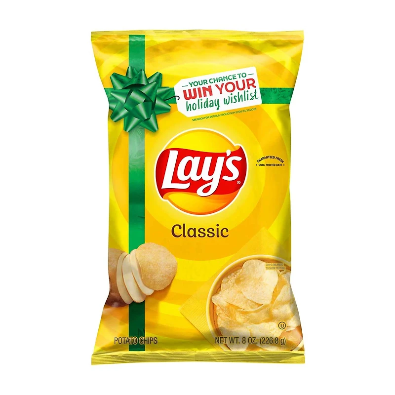 Lay's Classic Potato Chips 8 oz. Bag