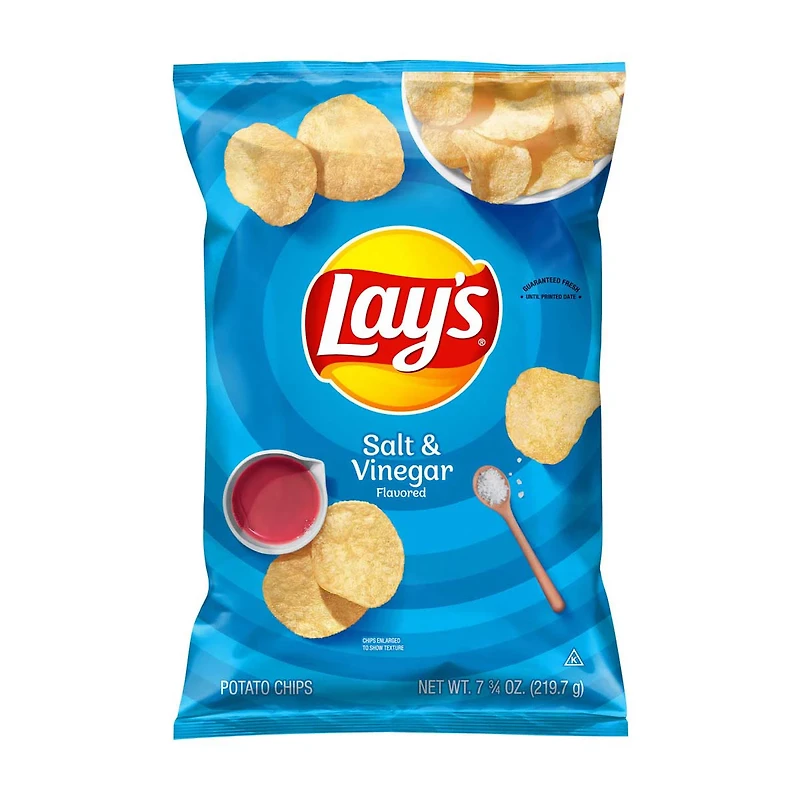 Lay's Salt & Vinegar Potato Chips, 7.75 oz