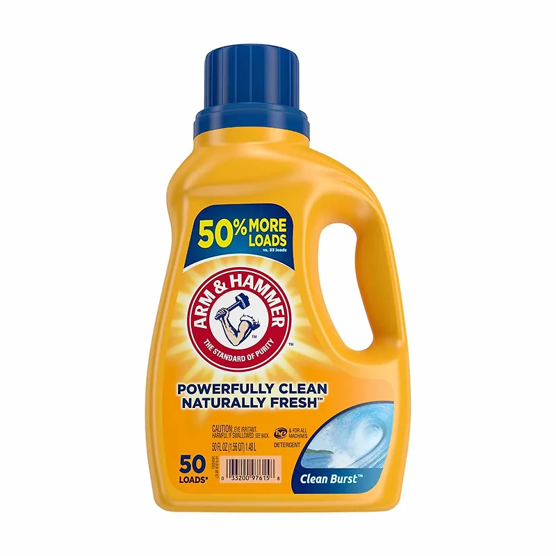 Arm & Hammer Clean Burst Liquid Laundry Detergent - 50 Loads, 50 fl oz