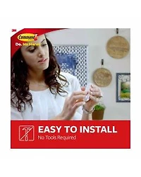 Command Medium Hooks, White, 2 Hooks, 4 Strips/Pack