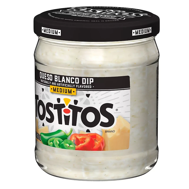 Tostitos Queso Blanco Medium Dip, 15 oz