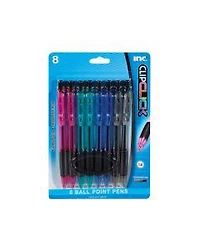 Inc Clip Click Pens, 8 Count.