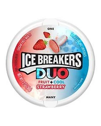 Ice Breakers Mints Duo Strawberry Puck, 1.3oz