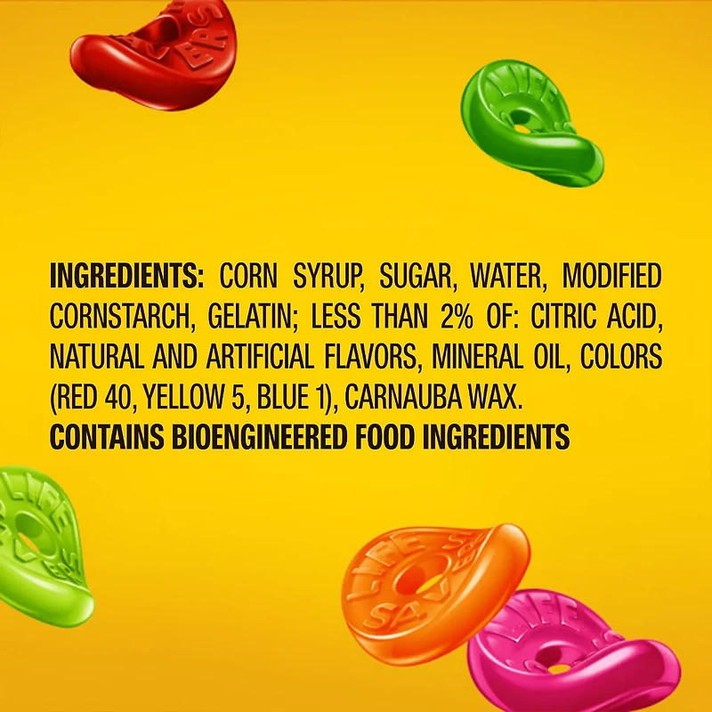 LIFE SAVERS 5 Flavors Gummy Candy, Share Size, 4.2 oz Bag