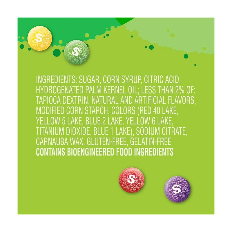 SKITTLES Sour Candy, Full Size, 1.8 oz