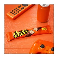 Reese's Sticks Milk Chocolate Peanut Butter Wafer Candy, King Size Sticks, 3 oz