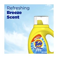 Tide Simply All-In-One Liquid Laundry Detergent, Refreshing Breeze Scent, 5 Load