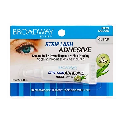 Broadway Strip Lash Adhesive Glue, Clear, 3g