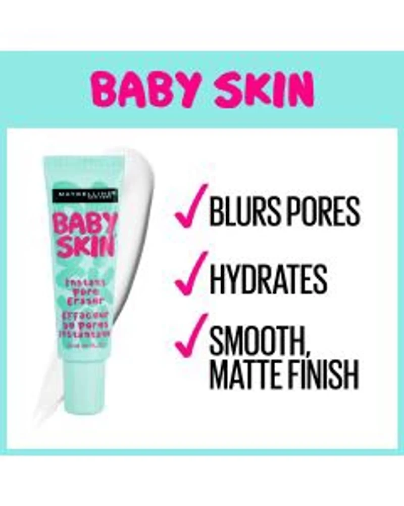 Maybelline Baby Skin Instant Pore Eraser Primer, Clear