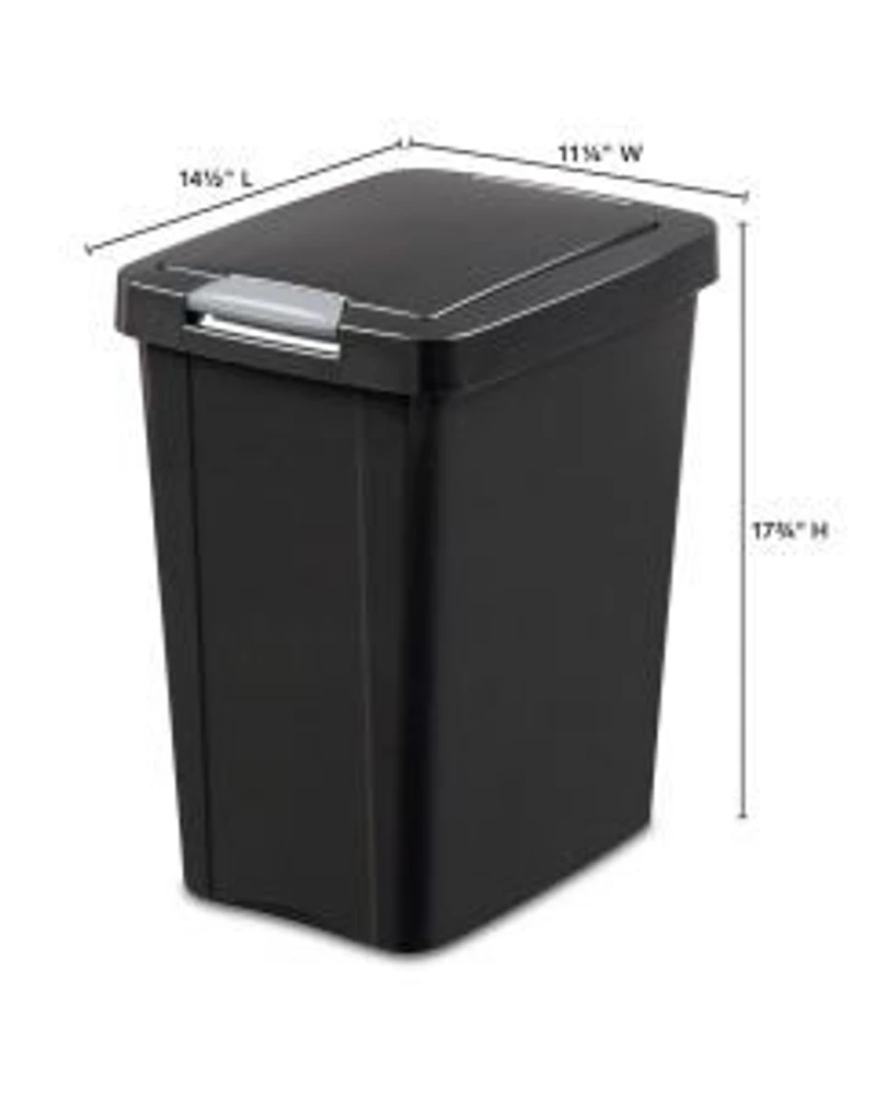 Sterilite Touch Top Wastebasket, 7.5 gal