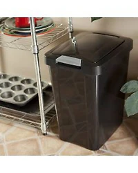 Sterilite Touch Top Wastebasket, 7.5 gal