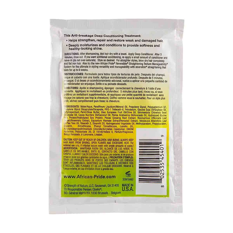 African Pride Olive Miracle Deep Conditioning Packet, 1.5 fl oz