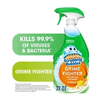 Scrubbing Bubbles Disinfectant Bathroom Grime Fighter Spray, Citrus, 32 fl oz