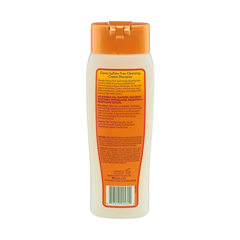 Cantu Shea Butter Sulfate-Free Cleansing Cream Shampoo for Natural Hair, 13.5 fl. oz.