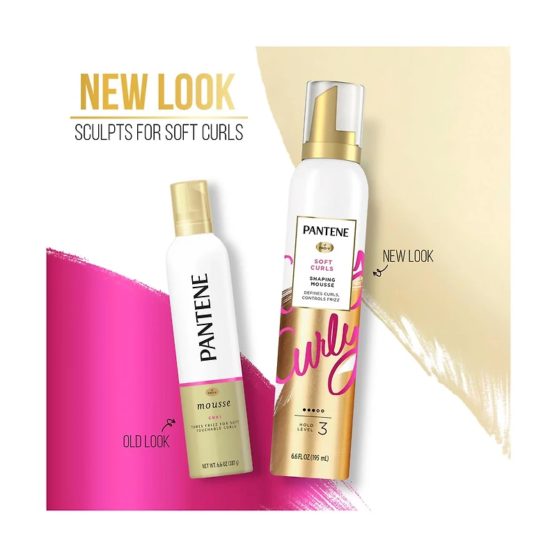 Pantene Pro-V Soft Curls Shaping Mousse, 6.6 oz.