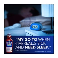 Vicks NyQuil SEVERE Cold & Flu Relief Liquid Medicine, Berry Flavored, 12 fl oz