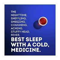 Vicks NyQuil SEVERE Cold & Flu Relief Liquid Medicine, Berry Flavored, 12 fl oz
