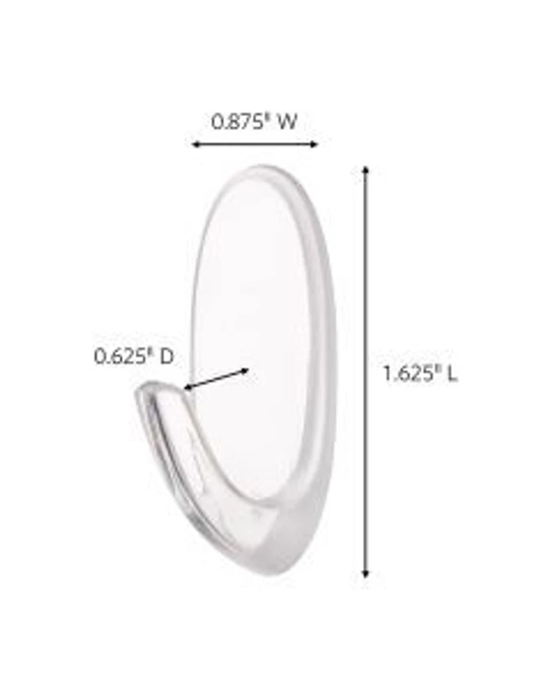 Command Clear Medium Hooks, 2 Hooks, 4 Strips/Pack