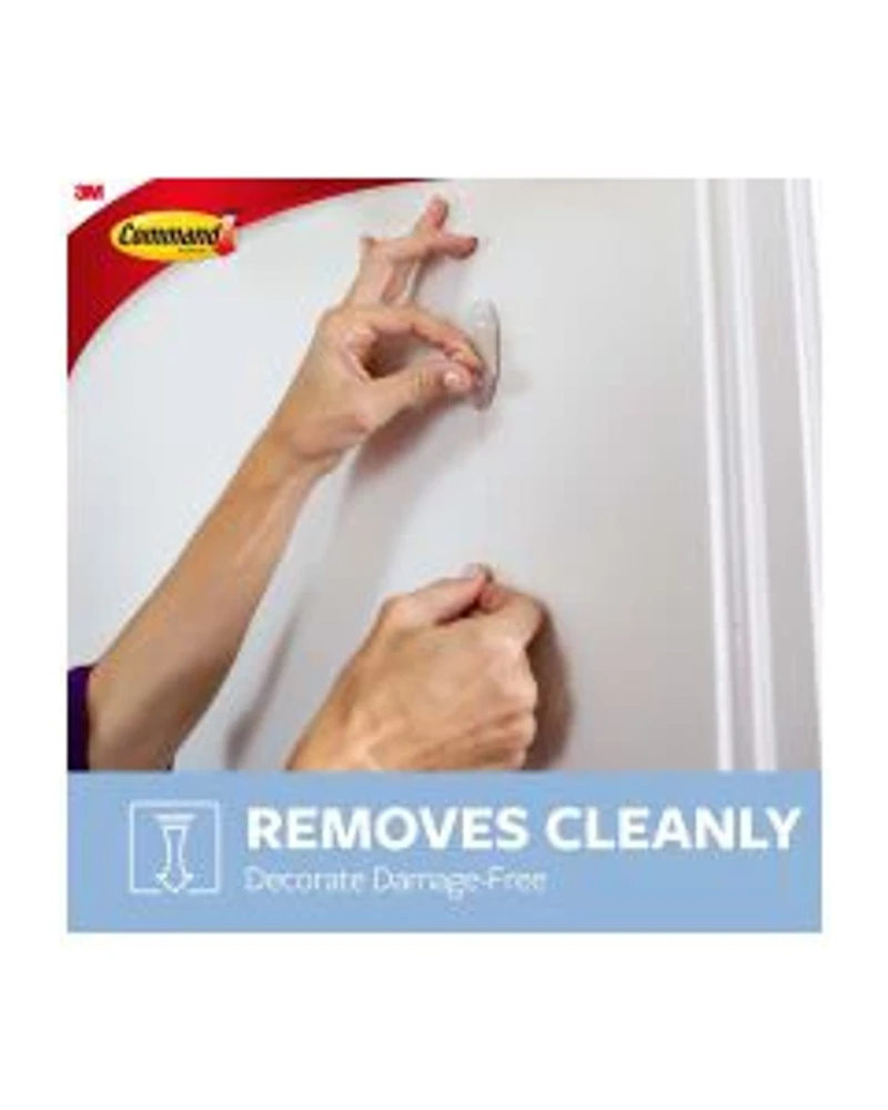 Command Clear Medium Hooks, 2 Hooks, 4 Strips/Pack