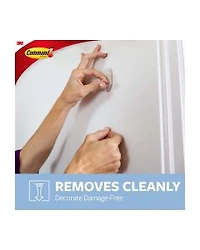 Command Clear Medium Hooks, 2 Hooks, 4 Strips/Pack