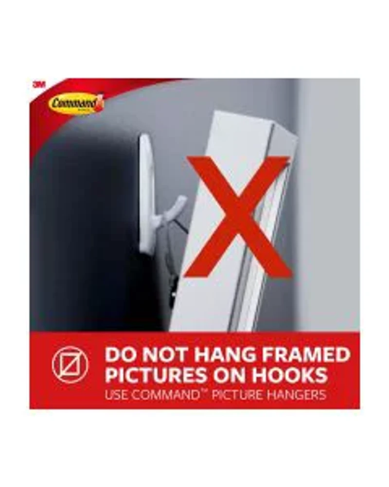 Command Clear Medium Hooks, 2 Hooks, 4 Strips/Pack