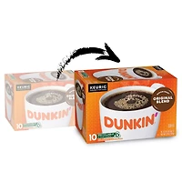Dunkin’ Original Blend Medium Roast Coffee, Keurig K-Cup Pods, 10 Count Box