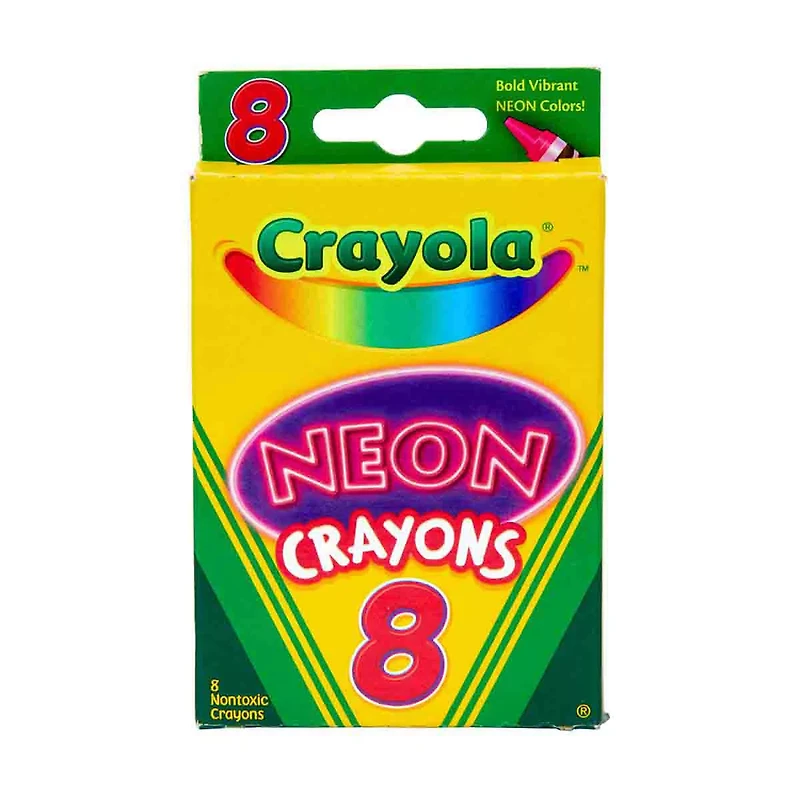 Crayola Neon Crayons, 8 Count