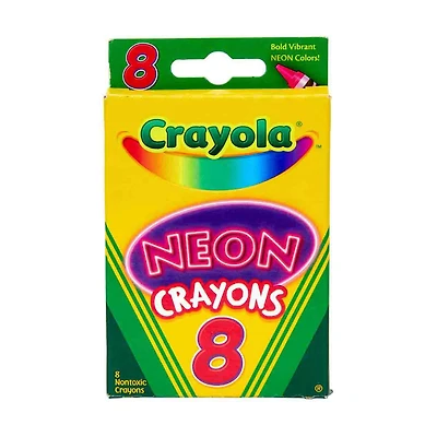 Crayola Neon Crayons, 8 Count