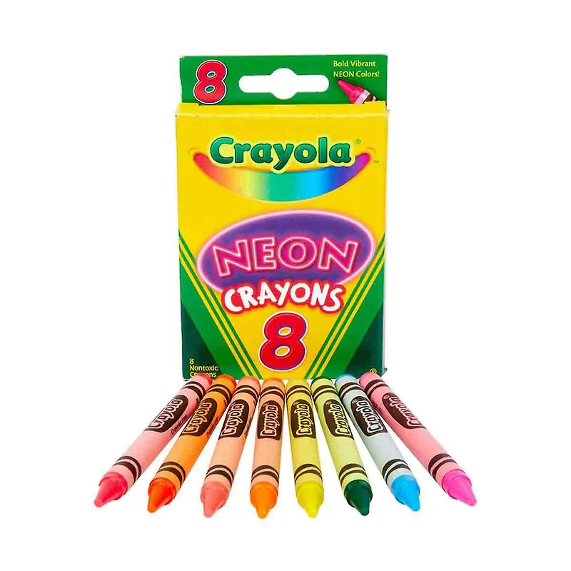 Crayola Neon Crayons, 8 Count
