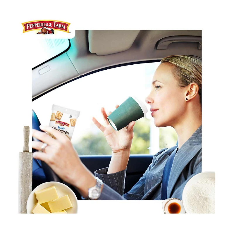 Pepperidge Farm Chessmen Minis Butter Cookies, Snack Pack, 2.25 Oz