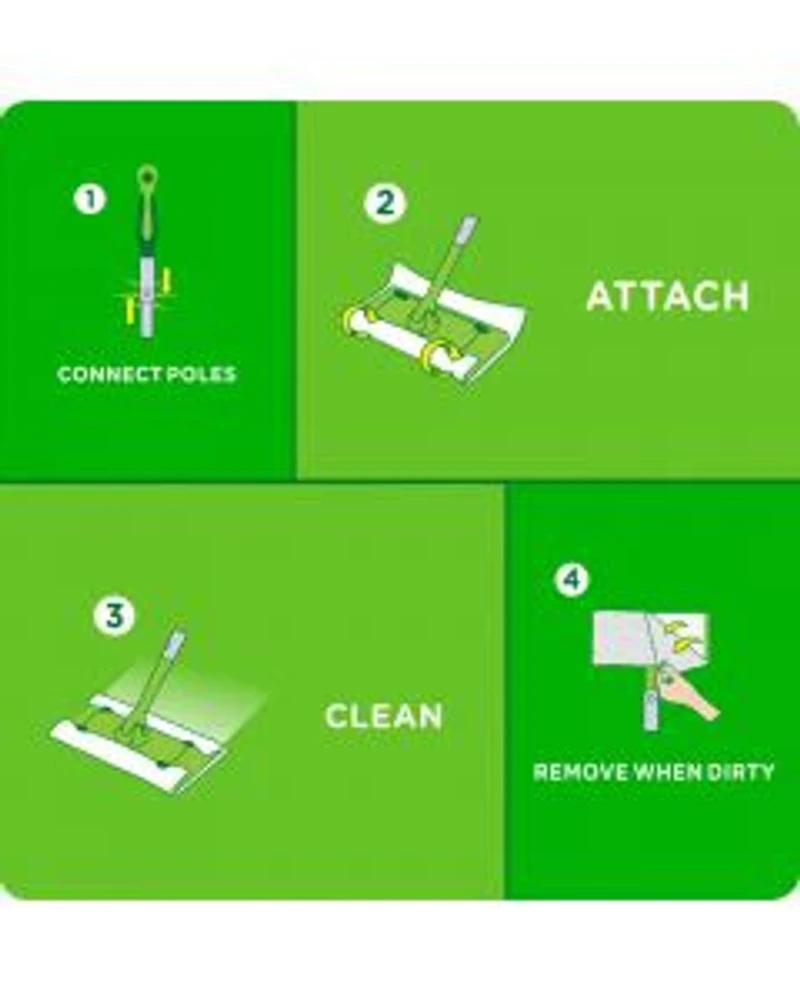 Swiffer Sweeper 2-in-1 Dry + Wet Floor Mopping and Sweeping Kit