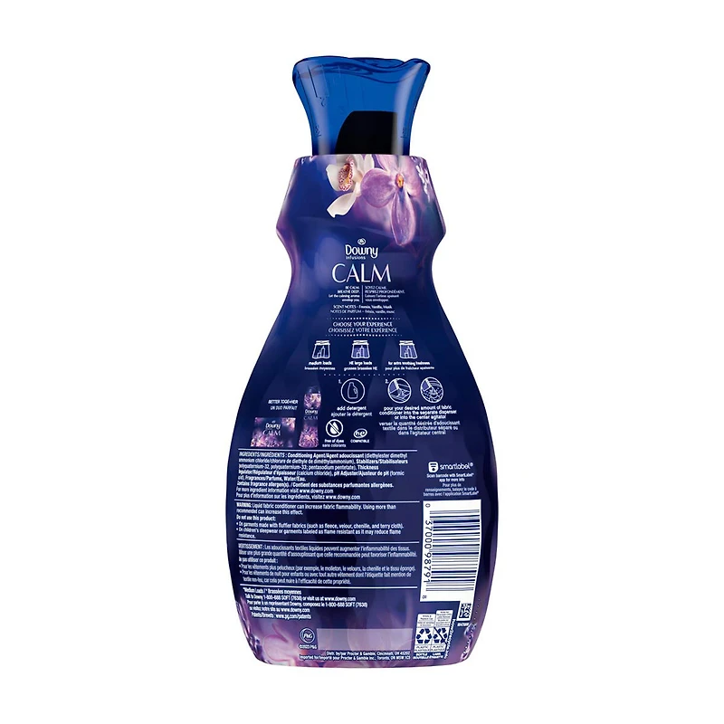 Downy Calm Infusions Laundry Fabric Softener Liquid - Lavender & Vanilla Bean, 32 fl oz
