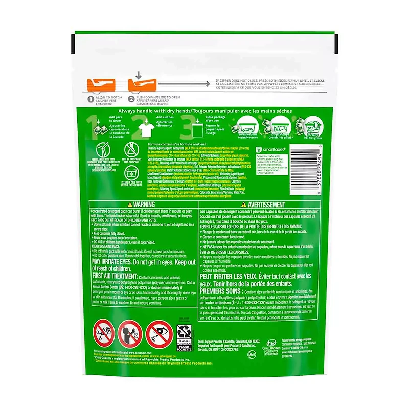 Gain Flings Laundry Detergent Pacs, 24 Count, Original Scent, 3 in 1 HE Detergent Pacs with Oxi Boost and Febreeze