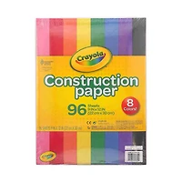 Crayola Construction Paper, 96 Sheets, 8 Colors