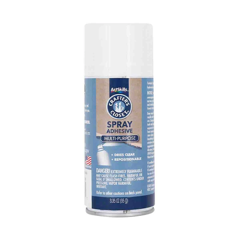 Crafter's Closet Multi-Purpose Clear Spray Adhesive, 3.5oz.