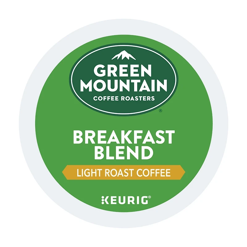 Green Mountain Coffee Roasters Breakfast Blend K-Cup Pods, Light Roast, 10 ct