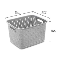 Sterilite Tall Weave Basket