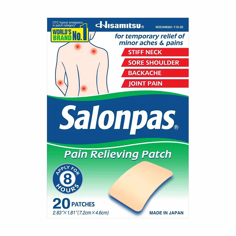 Salonpas Pain Relieving Patches, 20 ct