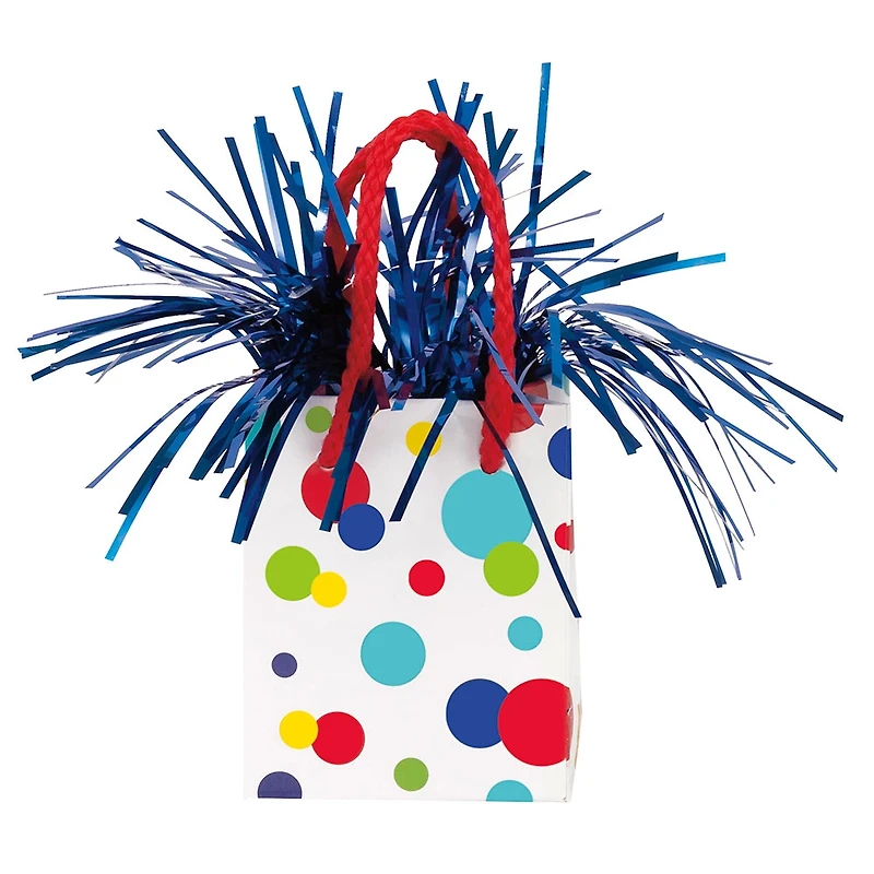 Rainbow Spots Birthday Balloon Weight