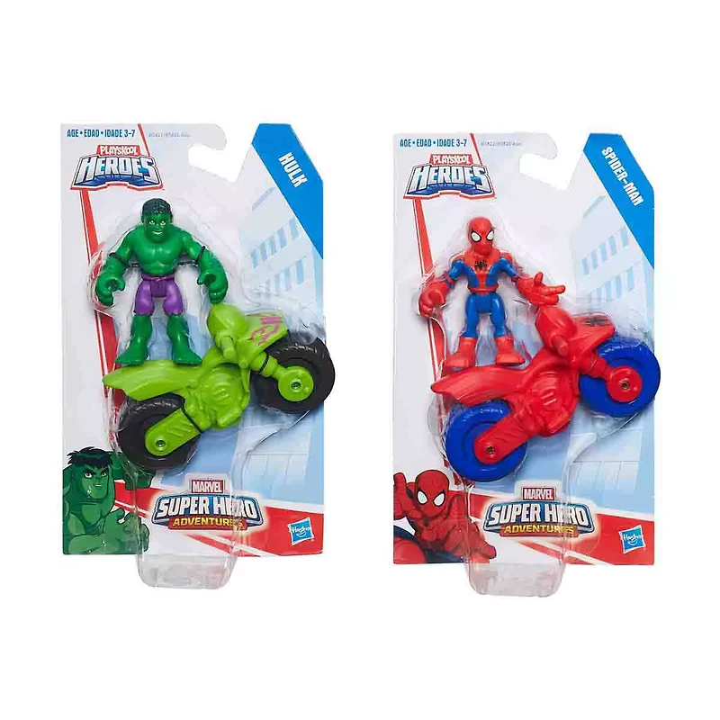 Playskool Heroes Marvel Super Hero Adventures Figure with Bike