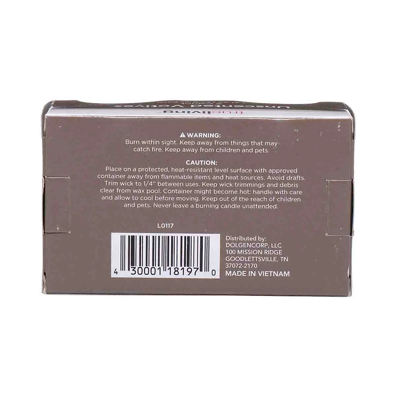 trueliving Glass Votive Candles, 2 Pack