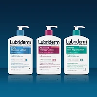 Lubriderm Fragrance Free Daily Moisture Lotion + Pro-Ceramide, Shea Butter & Glycerin, Face, Hand & Body Lotion for Sensitive Skin, Hydrating for Healthier-Looking Skin, 16 fl. oz