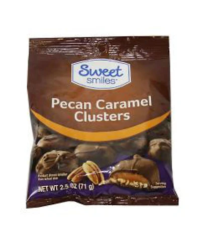 Sweet Smiles Pecan Caramel Clusters, 2.5 oz