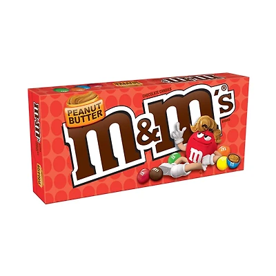 M&M'S Peanut Butter Chocolate Candies, Theater Box, 3 oz