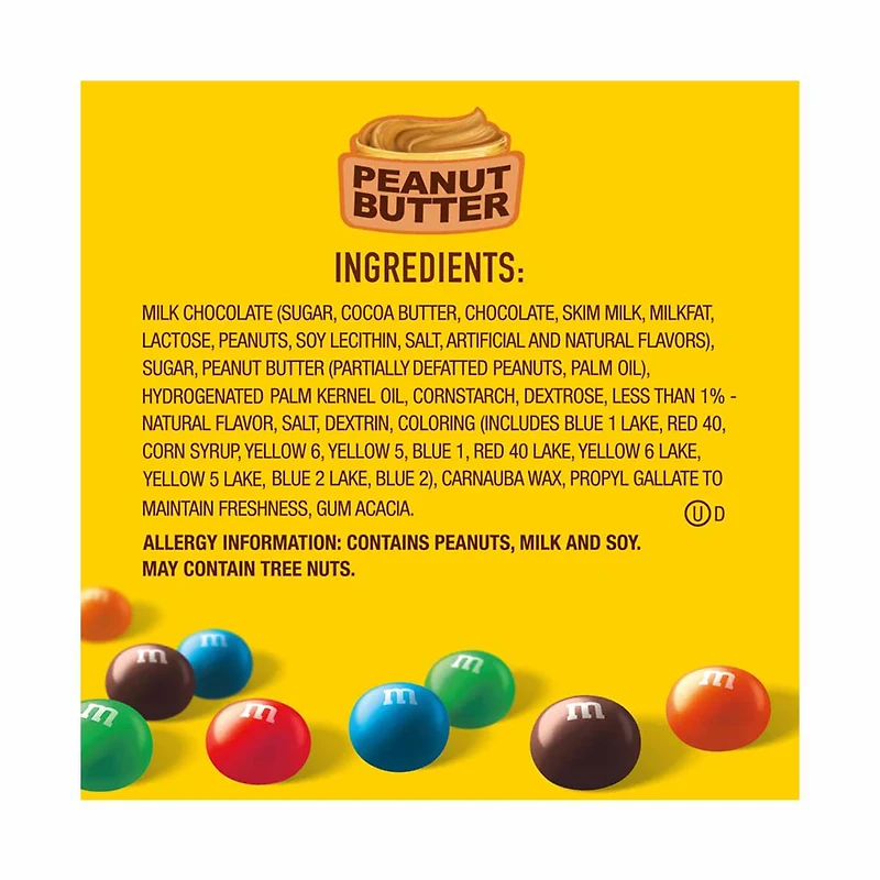 M&M'S Peanut Butter Chocolate Candies, Theater Box, 3 oz