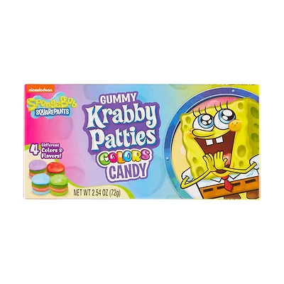Frankford Spongebob Krabby Patties Gummy Candy Theatre Box, 2.54 oz