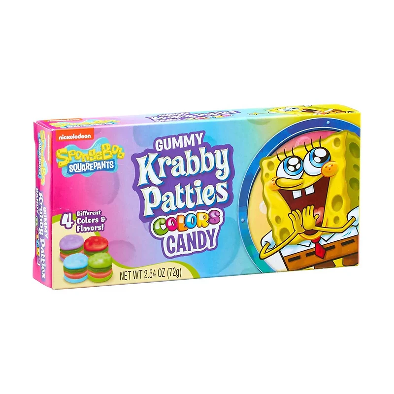 Frankford Spongebob Krabby Patties Gummy Candy Theatre Box, 2.54 oz