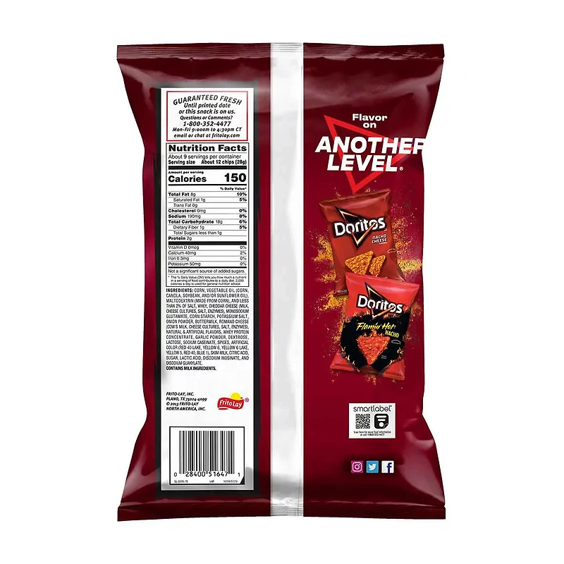 Doritos Spicy Nacho Flavored Tortilla Chips, 9.25 oz