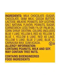 M&M'S Peanut Milk Chocolate Candy, 2.55 oz Bag