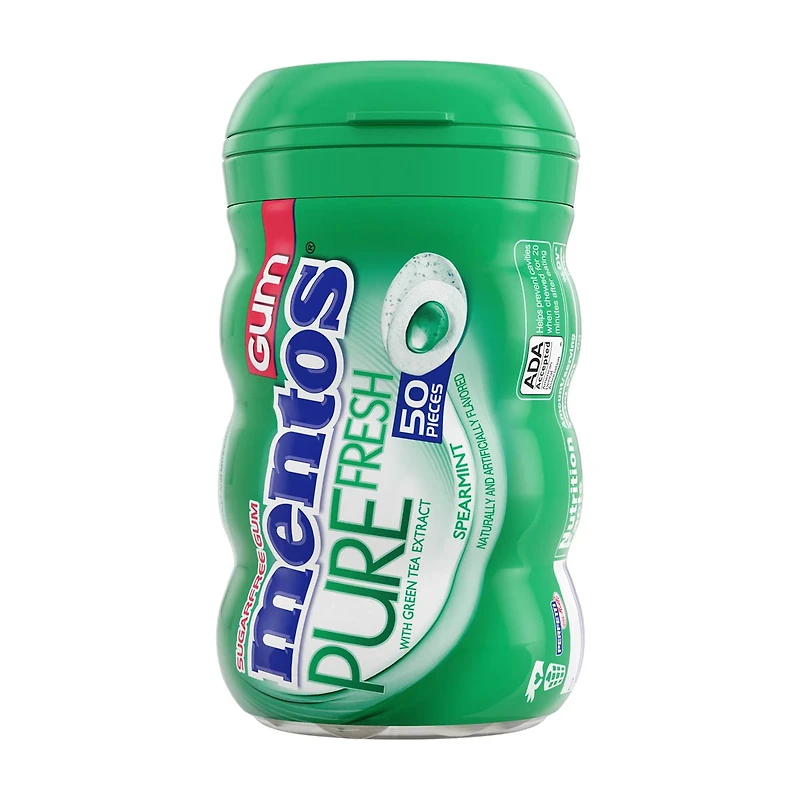 Mentos Spearmint Chewing Gum, 50 ct